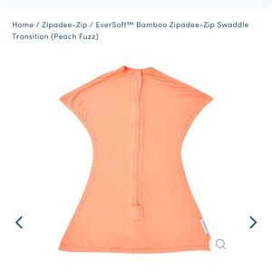 NWT- Sleeping Baby Zipadee-Zip Swaddle transition size medium